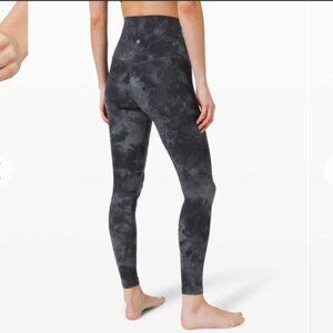 Lululemon Align Super High Rise Pant 28" Diamond Dye Pitch Grey Graphite Grey